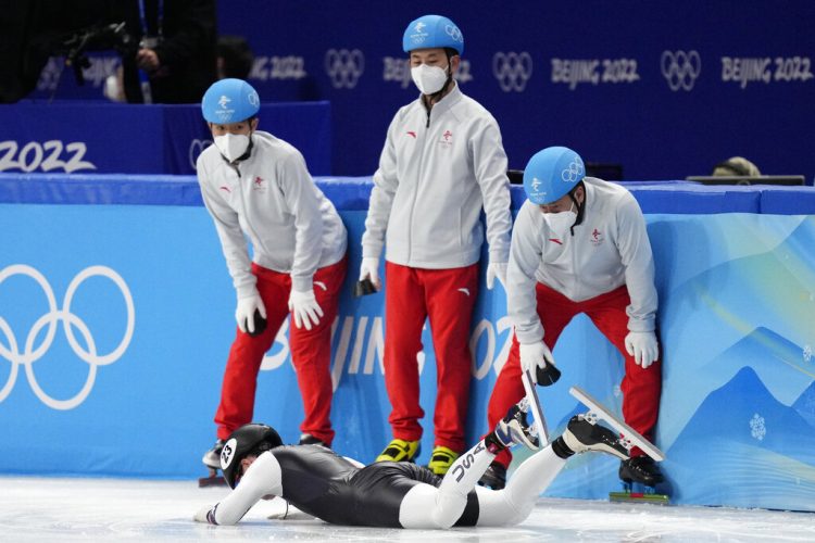 Big names out in short track speedskating